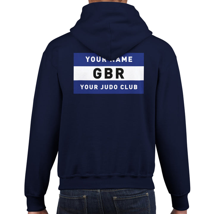 Personalised Judo Gi Back Patch Classic Kids Pullover Hoodie