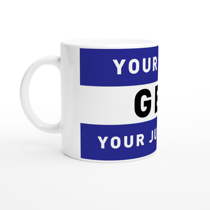 Personalised Judo Gi Back Patch 11oz Ceramic Mug