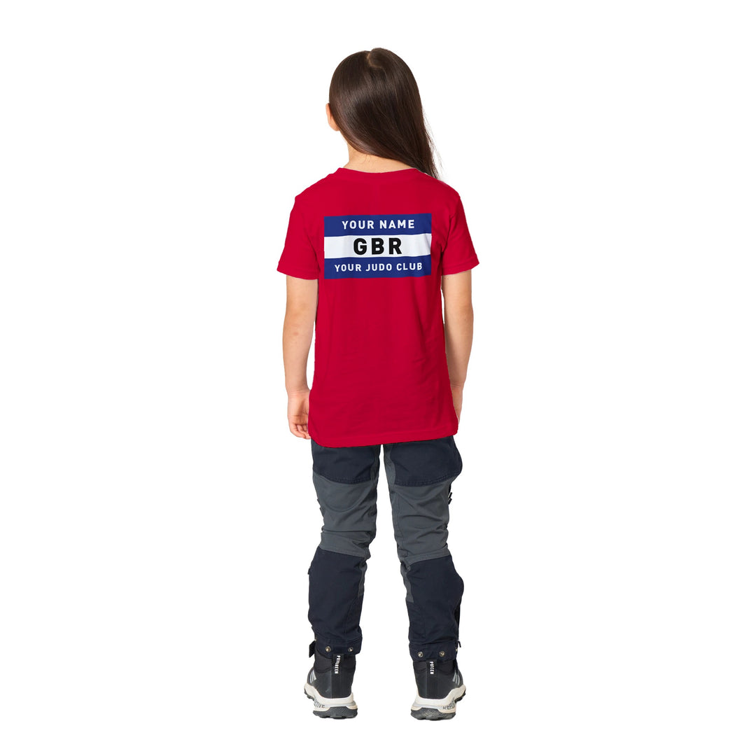 Personalised Judo Gi Back Patch Premium Kids T-shirt