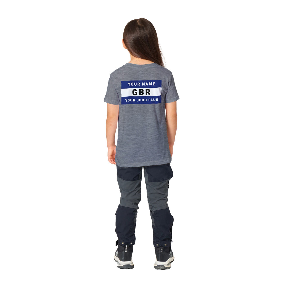 Personalised Judo Gi Back Patch Premium Kids T-shirt