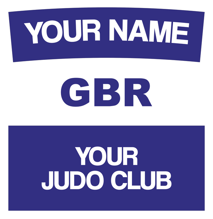Judogi Back Patch