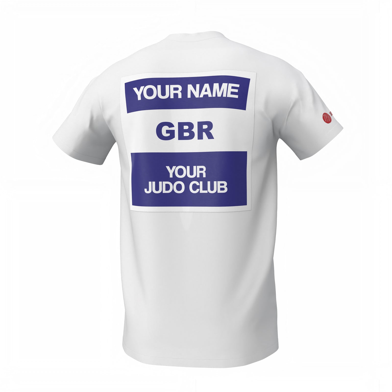 White IJF Style Judo Gi Back Patch Premium T-shirt