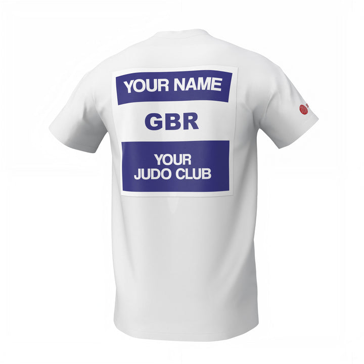 White IJF Style Judo Gi Back Patch Premium T-shirt