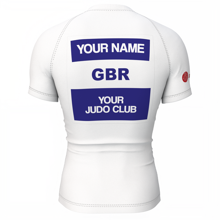IJF Style Back Patch Rash Guard - Short Sleeved