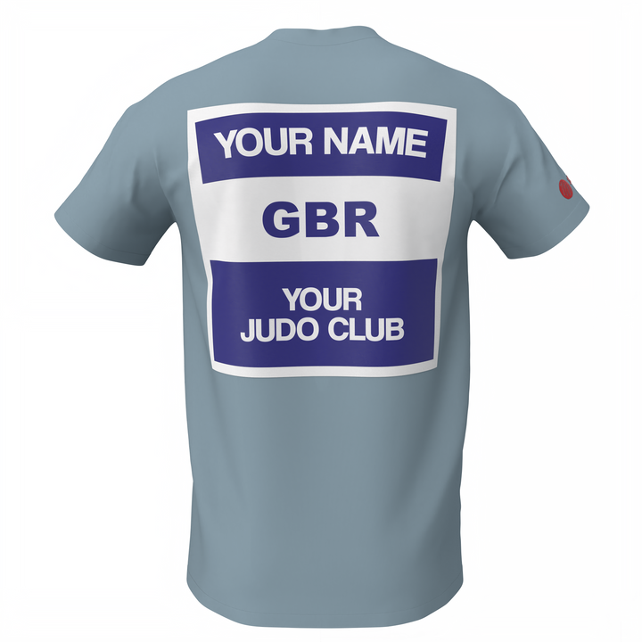 Grey IJF Style Judo Gi Back Patch Premium T-shirt