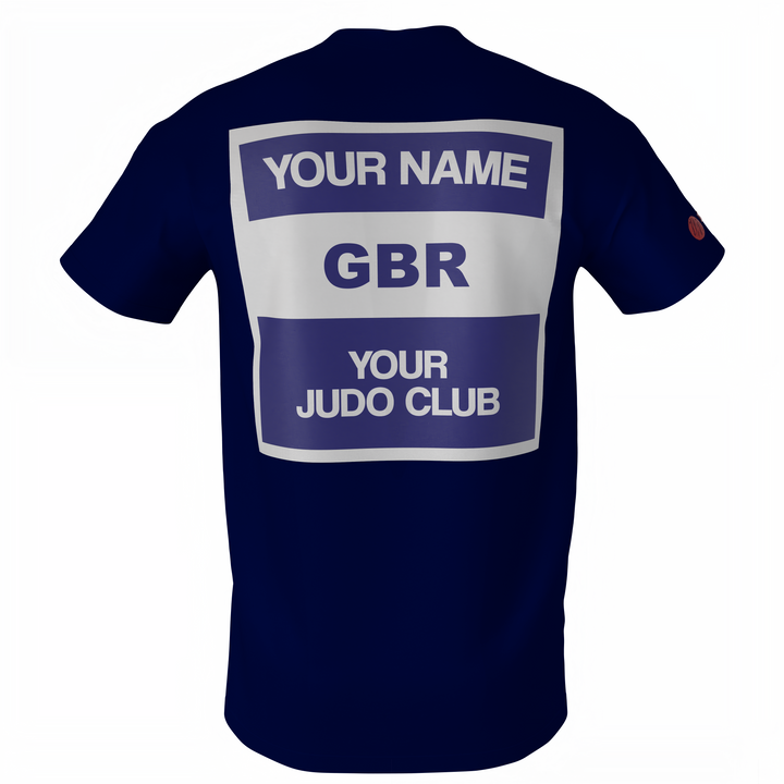 Navy IJF Style Judo Gi Back Patch Premium T-shirt