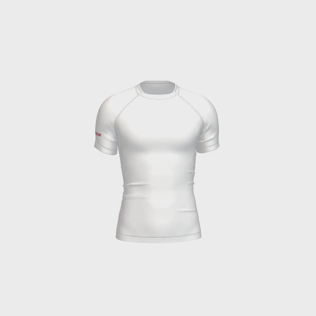 Back Patch Rash Guard Short Sleeved